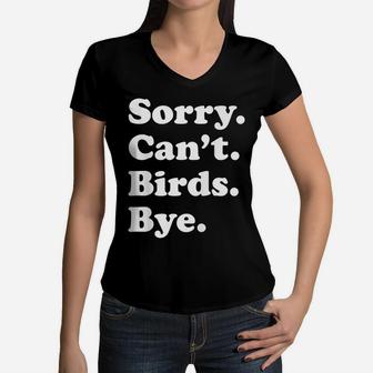 Funny Bird Gift For Men Women Boys Or Girls Women V-Neck T-Shirt | Crazezy