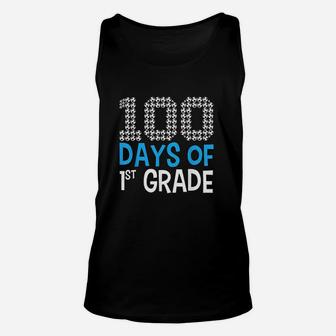100 Days Of First Grade Soccer Sport 100th Day Of School Unisex Tank Top | Crazezy CA
