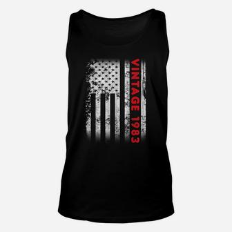 39 Year Old Vintage 1983 American Flag 39Th Birthday Gifts Unisex Tank Top | Crazezy