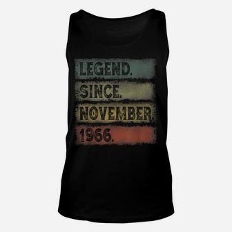 55Th Birthday Gifts 55 Years Old Legend Since November 1966 Unisex Tank Top | Crazezy AU