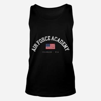 Air Force Academy Co American Flag Usa City Name Unisex Tank Top | Crazezy CA