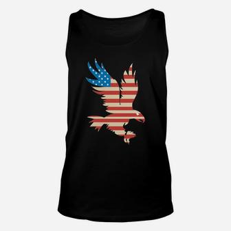 American Flag Bald Eagle Hoodie - Usa Sweatshirt Unisex Tank Top | Crazezy