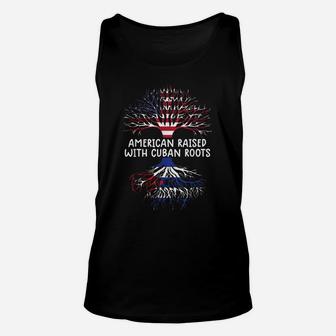 American Raised With Cuban Roots Cuba Flag Shirt Men Women Unisex Tank Top | Crazezy UK