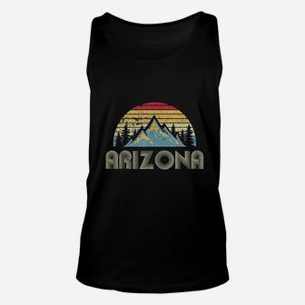 Arizona Retro Vintage Mountains Nature Hiking Unisex Tank Top | Crazezy