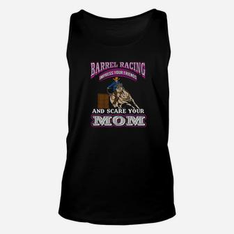 Barrel Racing Horse Girls Horse Lover Rider Gifts Funny Tee Unisex Tank Top | Crazezy