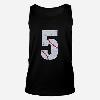 Baseball 5th Birthday Gift For Five Year Old Unisex Tank Top | Crazezy AU