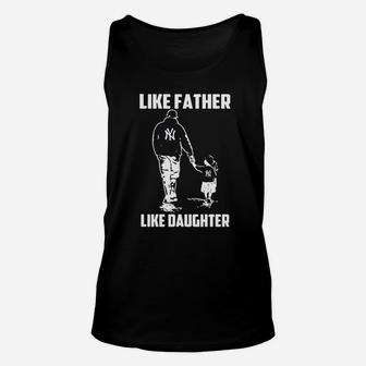 Baseball Like Father Like Daughter Ny Unisex Tank Top | Crazezy UK