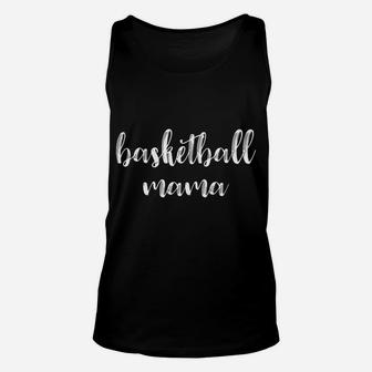 Basketball Mama Cute Tee For Sports Mom In Team Colors Unisex Tank Top | Crazezy