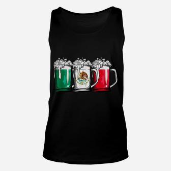 Beer Mexican Flag T Shirt Cinco De Mayo Women Mexico Gifts Unisex Tank Top | Crazezy AU
