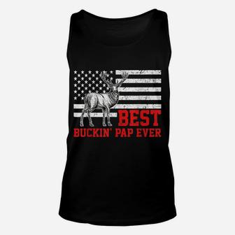 Best Buckin' Pap Ever Shirt Deer Hunting Father's Day Gift Unisex Tank Top | Crazezy CA