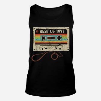 Best Of 1971 Funny Vintage 49Th Birthday Gift For Men Women Unisex Tank Top | Crazezy DE