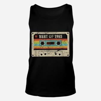 Best Of 1985 Funny Vintage 35Th Birthday Gift For Men Women Unisex Tank Top | Crazezy