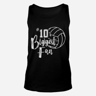 Biggest Fan Volleyball Mom Volleyball Dad Unisex Tank Top | Crazezy UK