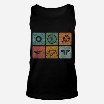 Biking Cycling Vintage Bicycle Parts Cyclist Gifts Men Women Unisex Tank Top | Crazezy