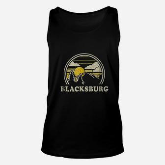 Blacksburg Virginia Vintage Hiking Mountains Unisex Tank Top | Crazezy AU