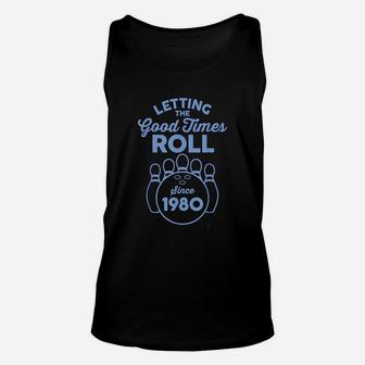 Bowling Gift For 41 Year Old 1980 41st Birthday Bowler Unisex Tank Top | Crazezy