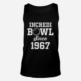 Bowling Gift For 54 Year Old Bowler 1967 Unisex Tank Top | Crazezy UK