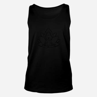 Buddha Dog Yoga Shirt Meditation Lotus Flower Unisex Tank Top | Crazezy AU