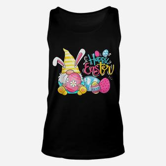 Bunny Gnome Rabbit Eggs Hunting Happy Easter Day Funny Unisex Tank Top | Crazezy UK