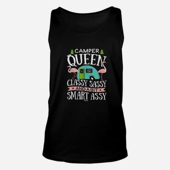 Camper Queen Classy Sassy Smart Assy Camping Rv Unisex Tank Top | Crazezy