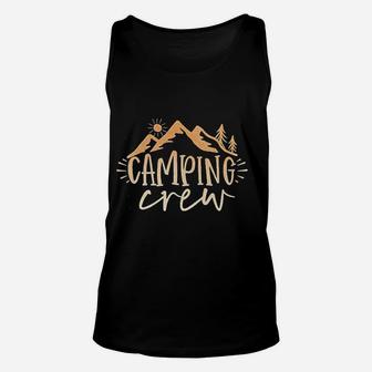 Camping Crew Mountain Graphic Mountain Hiking Unisex Tank Top | Crazezy