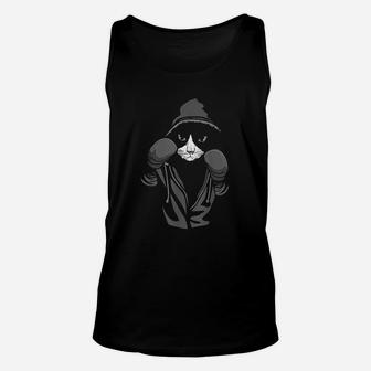 Cat Boxing | Creative Animal Lovers Cool Boxer Gift Unisex Tank Top | Crazezy