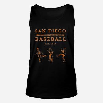 Classic San Diego Baseball Fan Retro Vintage Unisex Tank Top | Crazezy UK
