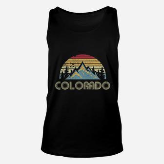 Colorado Retro Vintage Mountains Nature Hiking Unisex Tank Top | Crazezy CA