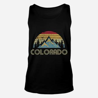 Colorado Tee - Retro Vintage Mountains Nature Hiking T Shirt Unisex Tank Top | Crazezy