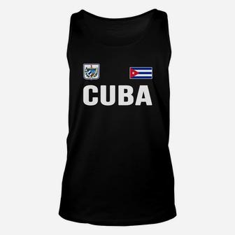 Cuba T-shirt Cuban Flag Tee Retro Soccer Jersey Style Unisex Tank Top | Crazezy UK