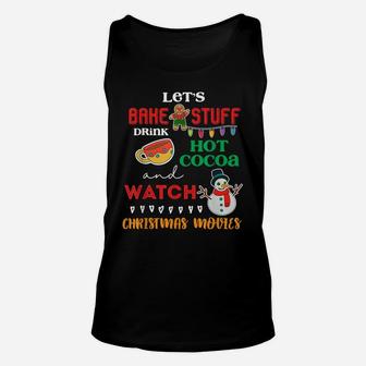 Cute Holiday Season Activities Christmas Vibes Xmas Snowman Unisex Tank Top | Crazezy