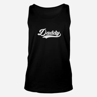 Daddy Classic Baseball Fathers Day Dad Men Gift Unisex Tank Top | Crazezy