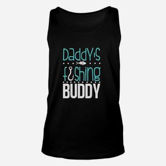 Daddy's Fishing Buddy Funny Father Kid Matching Unisex Tank Top | Crazezy DE