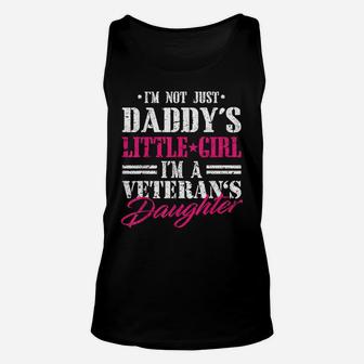 Daddys Little Girl Veteran Dad Veterans Day Gift Shirt Unisex Tank Top | Crazezy