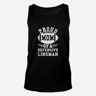 Defensive Lineman Proud Mom Football Player Shirt Unisex Tank Top | Crazezy