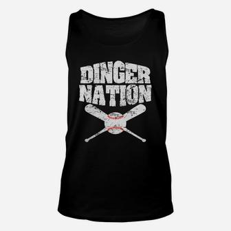 Dinger Nation Baseball T Shirt Black Youth B073w43g1z 1 Unisex Tank Top | Crazezy AU