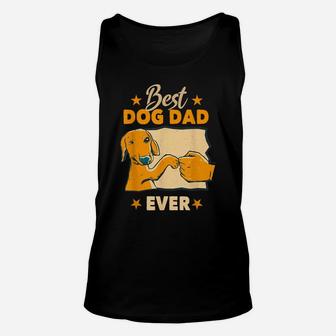 Dogs And Dog Dad - Best Friends Gift Father Men Unisex Tank Top | Crazezy