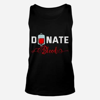 Donate Blood Saved Life National Blood Donor Awareness Month Unisex Tank Top | Crazezy DE