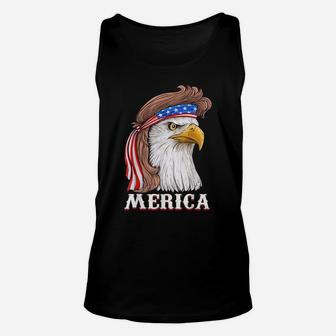 Eagle Mullet 4Th Of July Usa American Flag Merica Unisex Tank Top | Crazezy