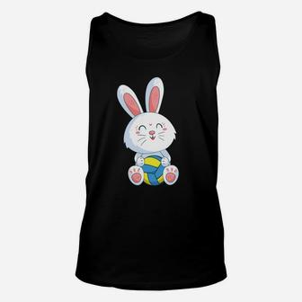 Easter Bunny Volleyball Ball Easter Day For Kids Unisex Tank Top | Crazezy UK