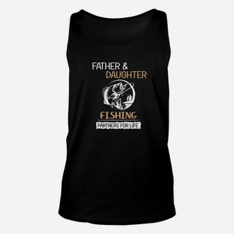 Father And Daughter Fishing Partners For Life Fathers Day Premium Unisex Tank Top | Crazezy UK