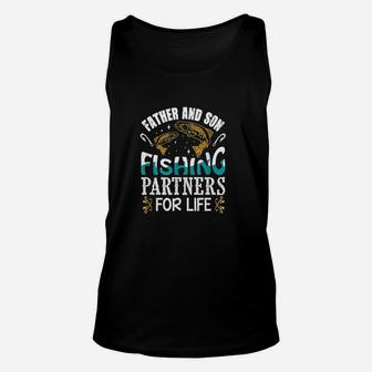 Father And Son Fishing Partners For Life Father Gift Unisex Tank Top | Crazezy