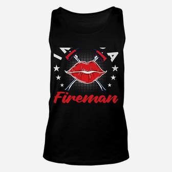 Firefighter Wife Courage First Responder Husband Proud Love Unisex Tank Top | Crazezy