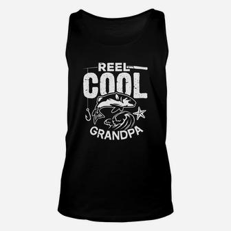 Fishing Dad T-shirt Reel Cool Grandpa Fishing Gifts Tee Unisex Tank Top | Crazezy
