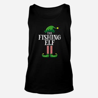 Fishing Elf Matching Family Group Christmas Party Unisex Tank Top | Crazezy