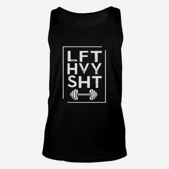 Fitness Weightlifting Lift Heavy Shirt For Workout Gym Unisex Tank Top | Crazezy CA