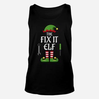 Fix It Elf Family Matching Group Christmas Unisex Tank Top | Crazezy