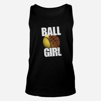 Funny Basketball Softball Cute Cool Gift Ball Girl Unisex Tank Top | Crazezy UK