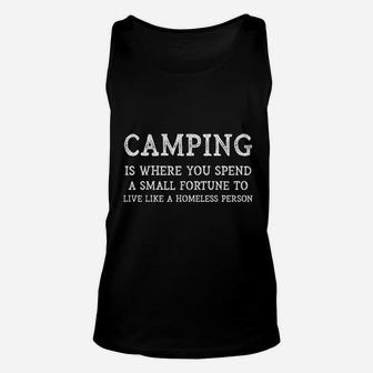Funny Camping Trip Joke Saying Family Camping Trip Unisex Tank Top | Crazezy DE