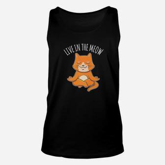 Funny Cat Yoga Feline Positive Thinking Mindfulness Unisex Tank Top | Crazezy CA